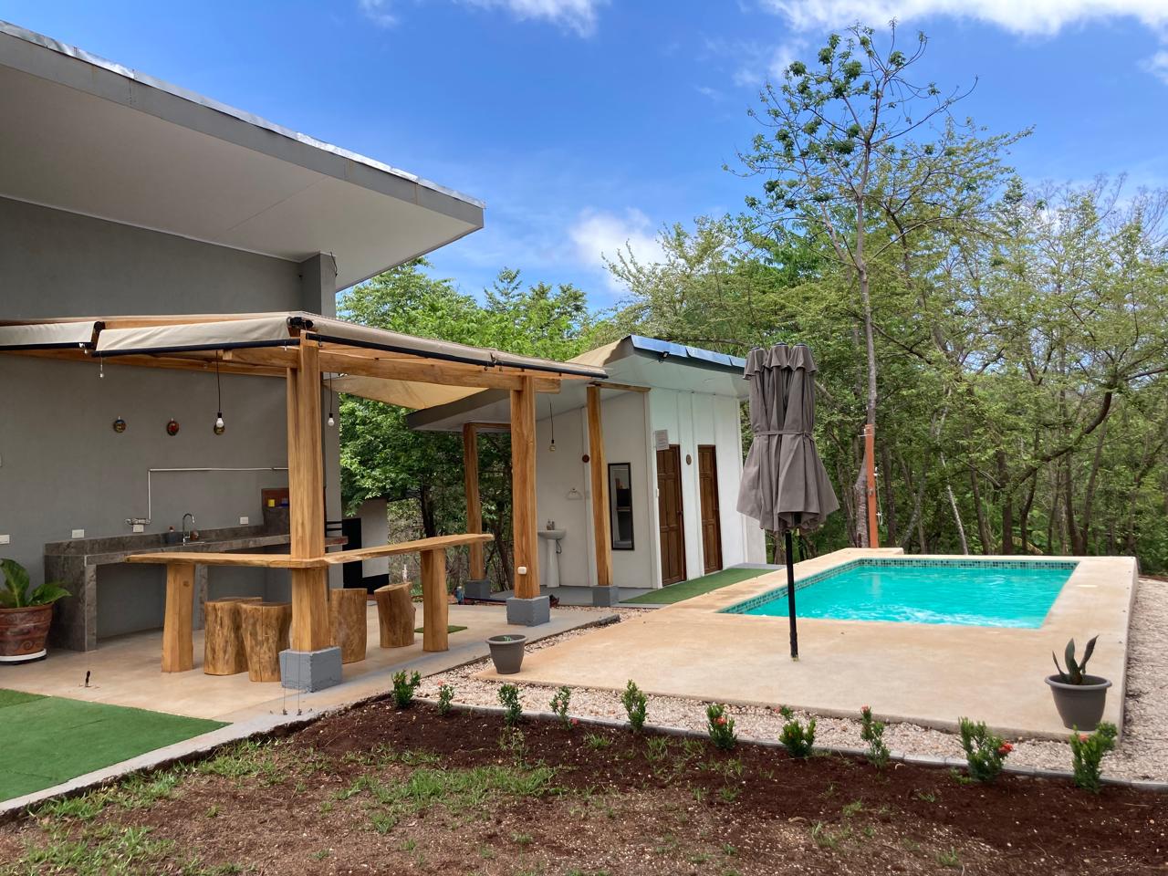 Private pool at the Beautiful Nature-Surrounded House for Sale in Guanacaste Costa Rica